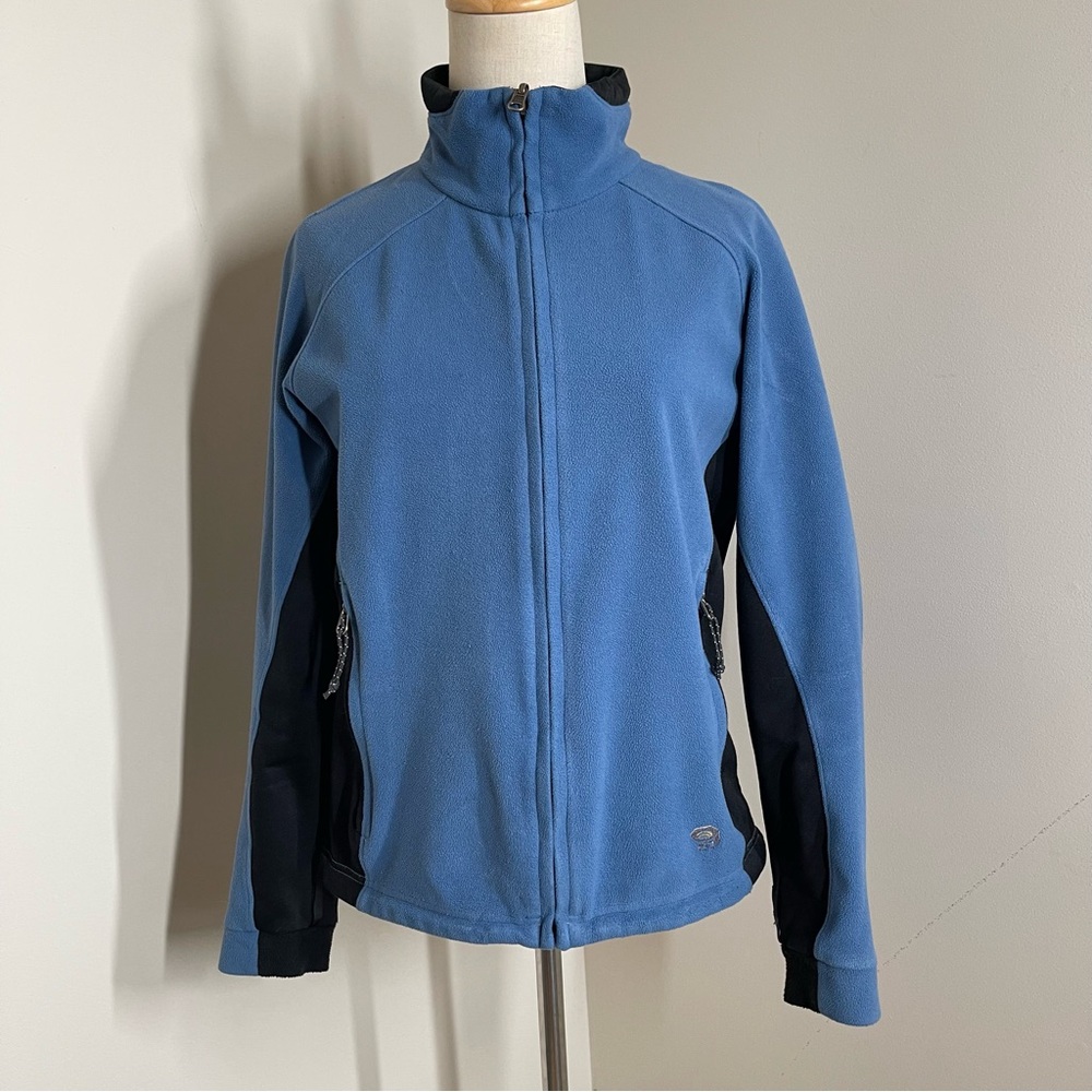 Mountain Hardwear Women's Windstopper Blue Polartec Fleece Full Zip Jacket-SZ S